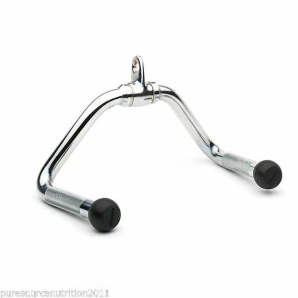 Gym Attachments Row Cable Tricep Rope Bar Twin Revolving Handle Pull Down Seated - Picture 15 of 19
