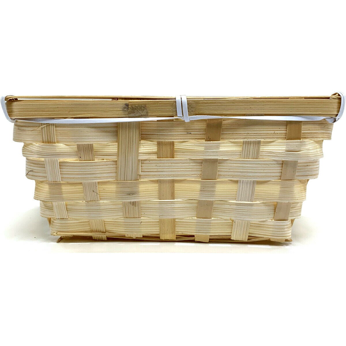Wicker Gift Hamper Basket Empty Tray Shallow Storage Christmas Birthday