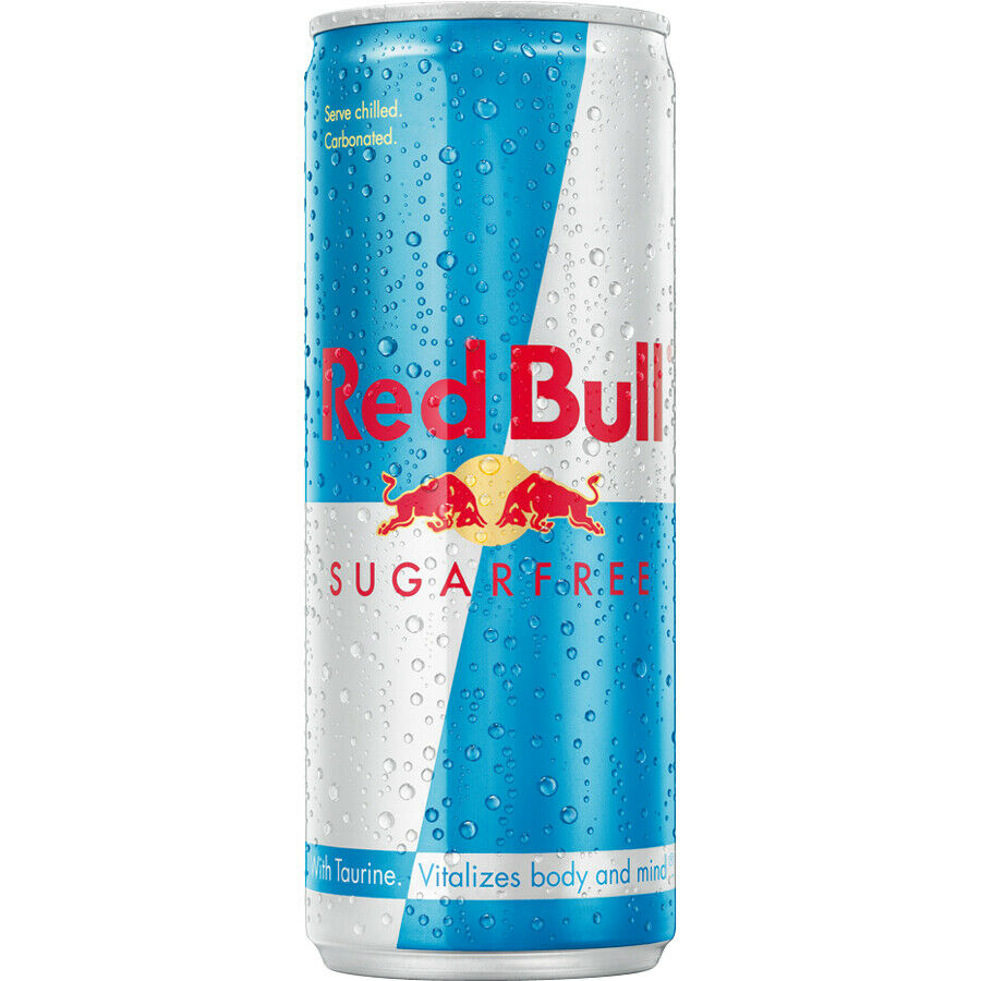 Red Bull Sugar Free Sports RedBull Energy Drink 6 x 250ml Cans Original