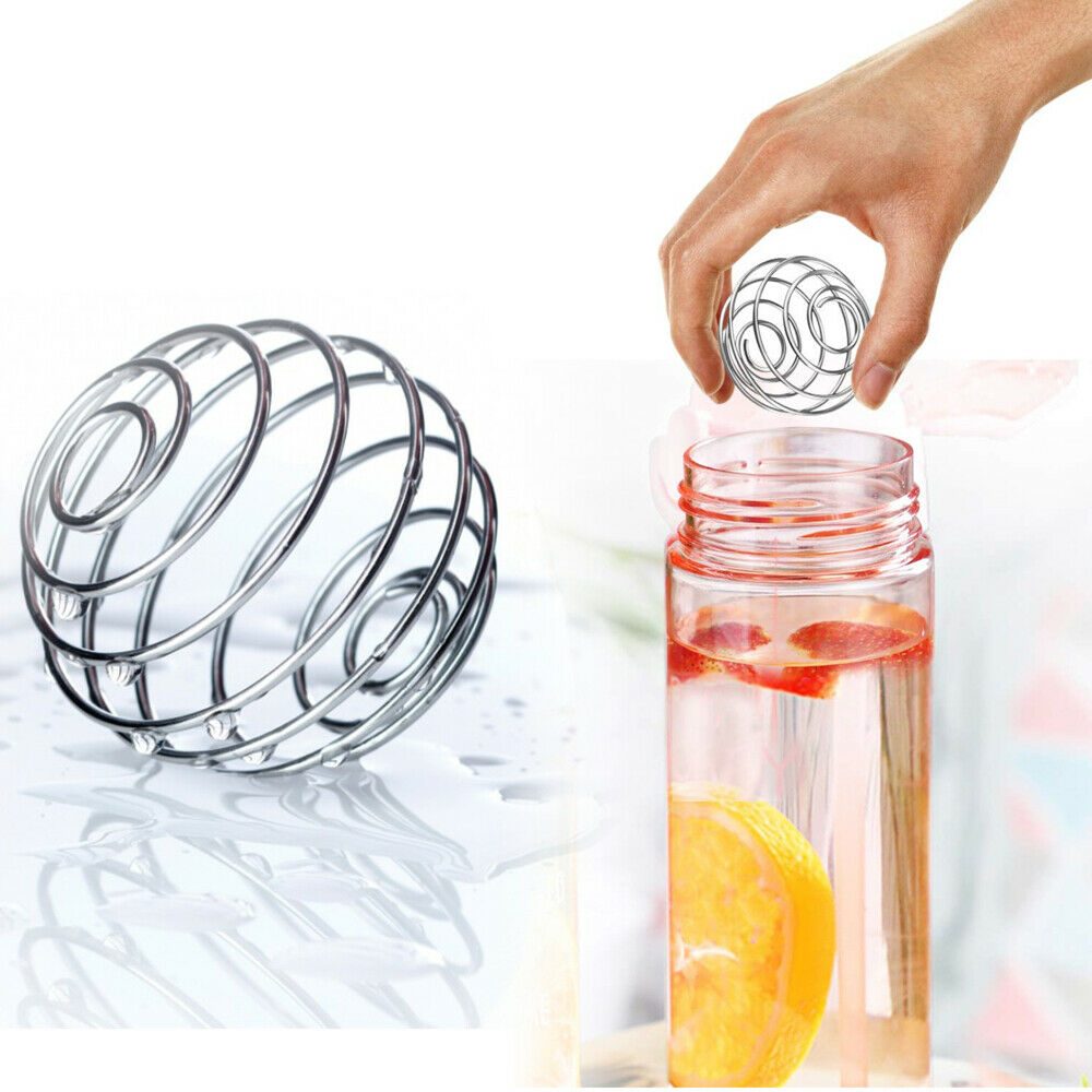 3 x Stainless Steel Bottle Mixer Blender Whisk Ball Protein Shaker