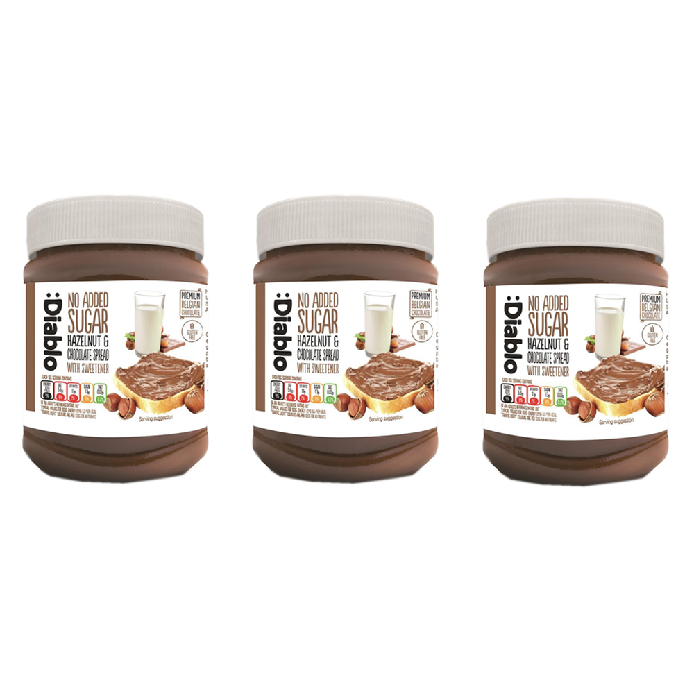 Diablo Sugar Free / Gluten Free Hazelnut & Chocolate Spread 1x350g 5060309490044 eBay