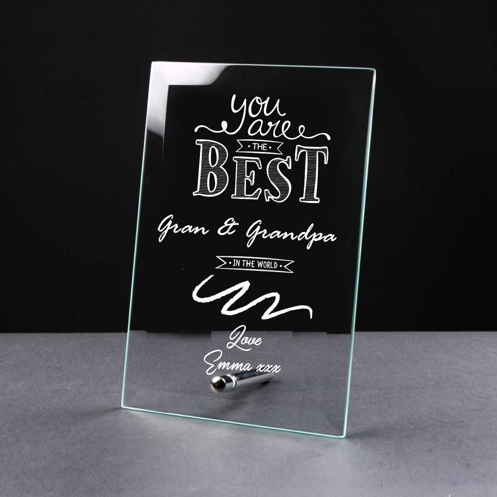 Personalised Engraved Glass Plaques With Sentiments Gift EBay   Q4vf0hjunmv 