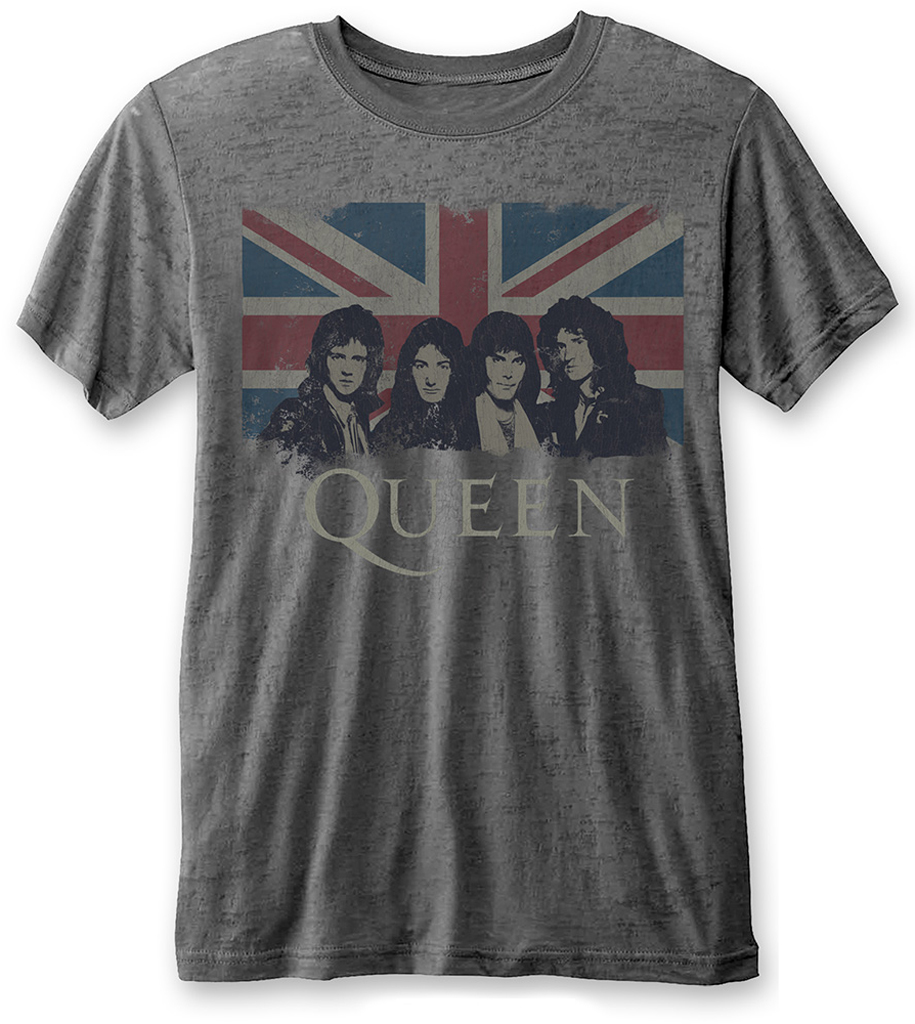 Felpa Con Cappuccio Unisex Rockoff Queen – Vintage Union Jack, Nera, Taglia X-Large, 100% Cotone, Con Tasche - 3