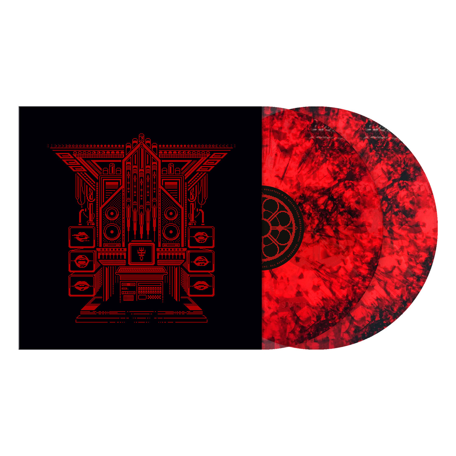 Keygen Church Nel Nome Del Codice 2LP Transparent Red Black Dust