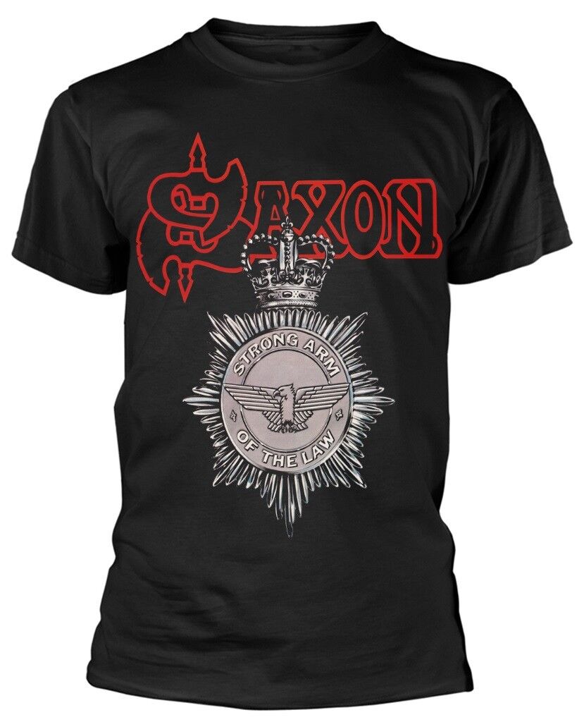 Saxon Strong Arm Of The Law T-Shirt - OFFICIAL | eBay