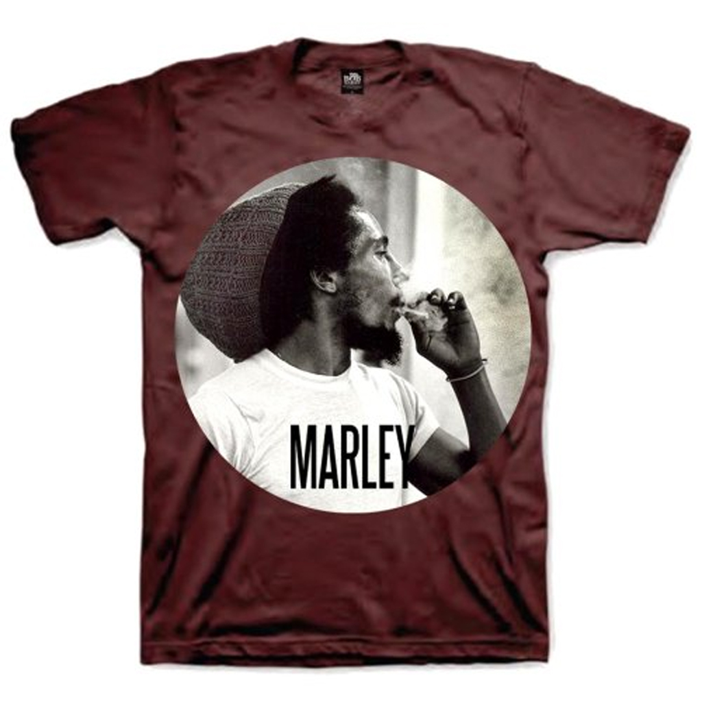 bob marley smoking tee