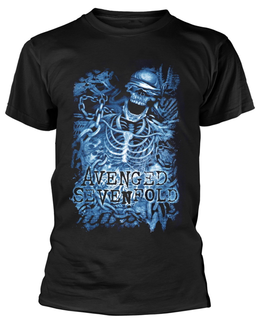 NEW /& OFFICIAL! Avenged Sevenfold /'Chained Skeleton/' T-Shirt