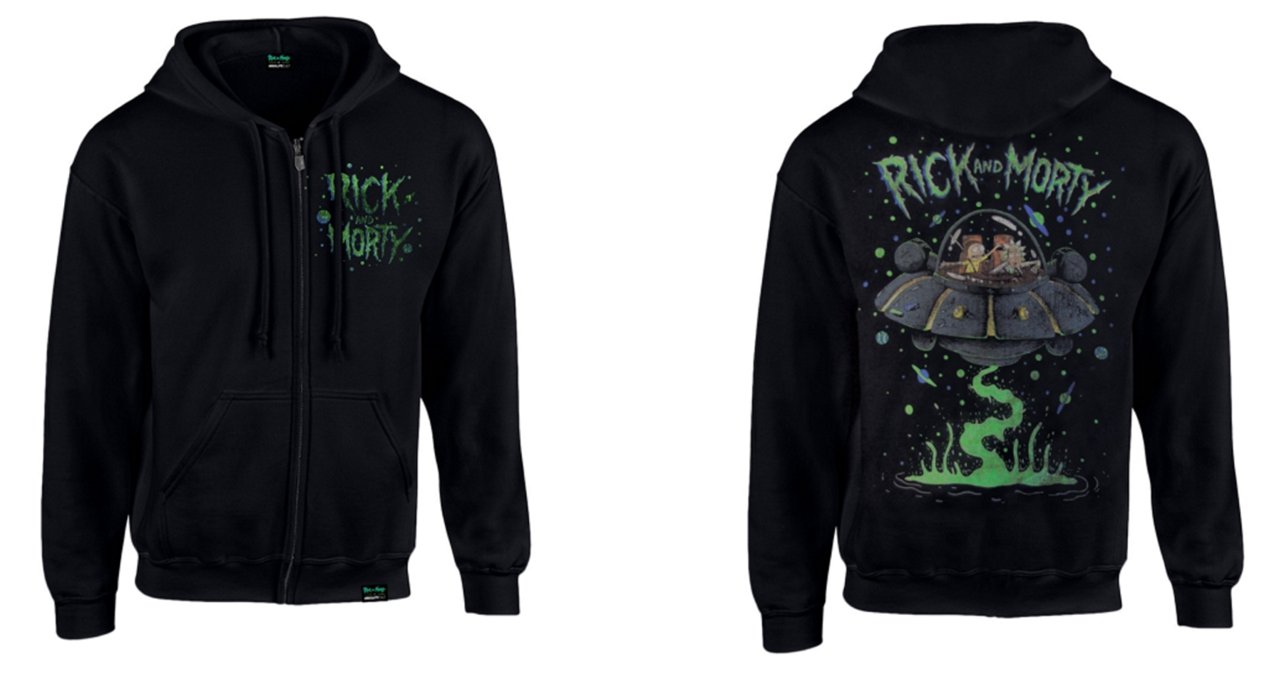 rick and morty space hoodie