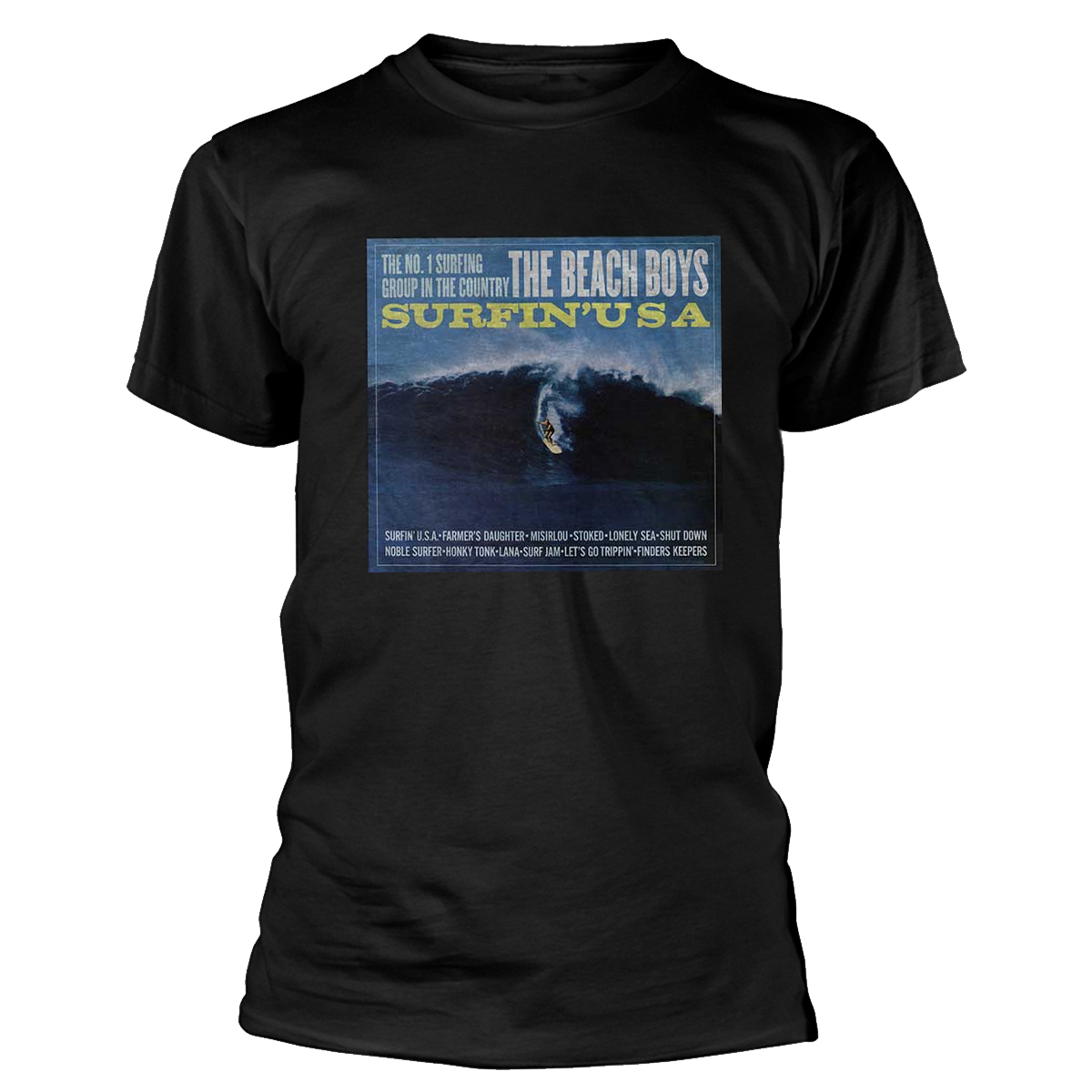 Beach Boys Surfin USA Black T-Shirt NEW OFFICIAL | eBay