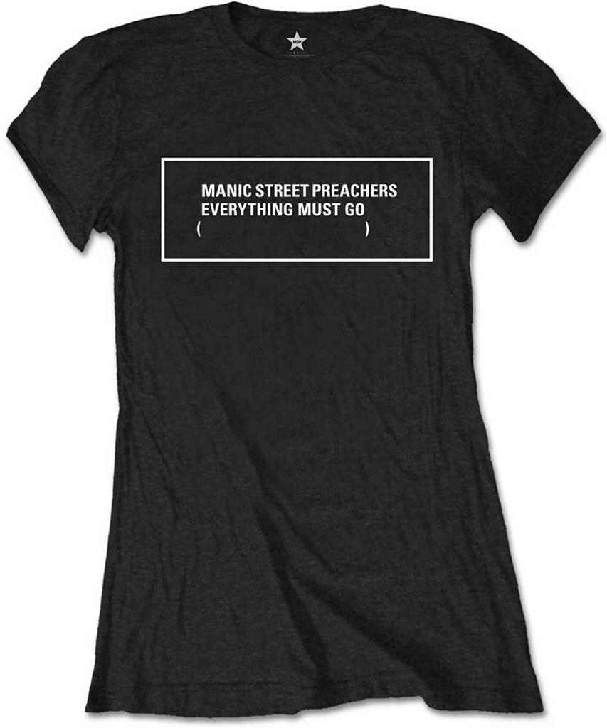 NEW Black Manic Street Preachers /'Everything Must Go/' Womens Fitted T-Shirt