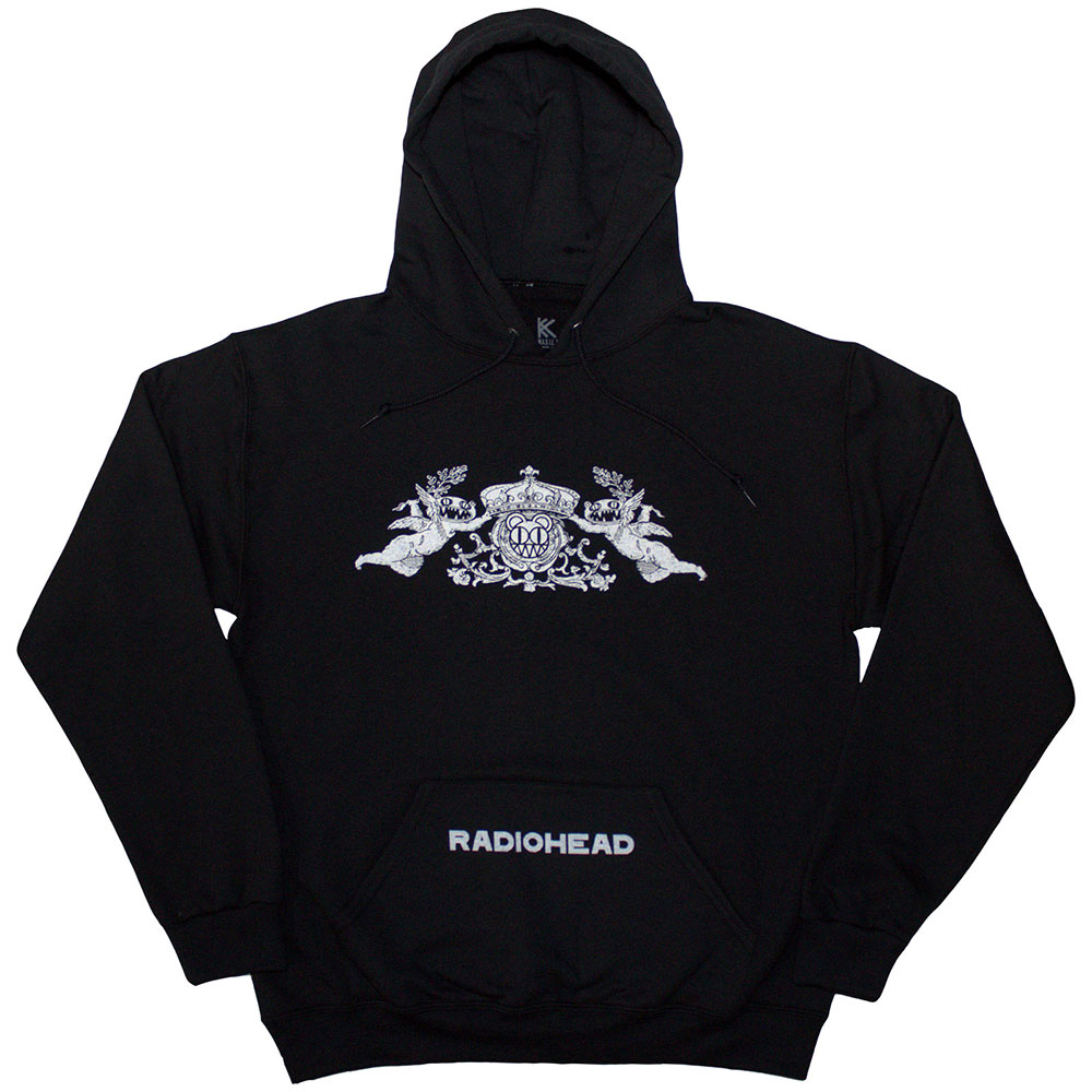 Radiohead 'Bearhead Crest' (Black) Pull Over Hoodie - NEW Radiohead 'Bearhead Crest' (Black) Pull Over Hoodie - NEW