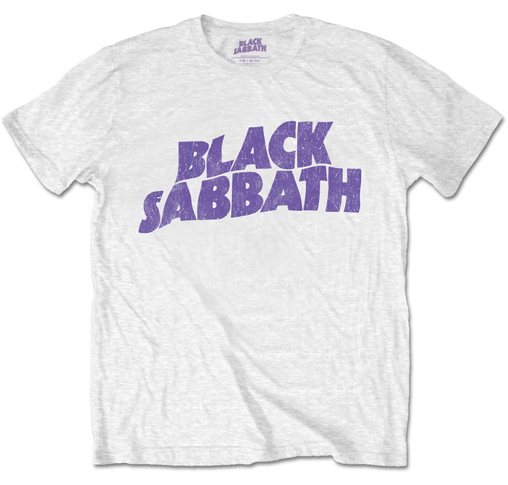 black sabbath t shirt purple