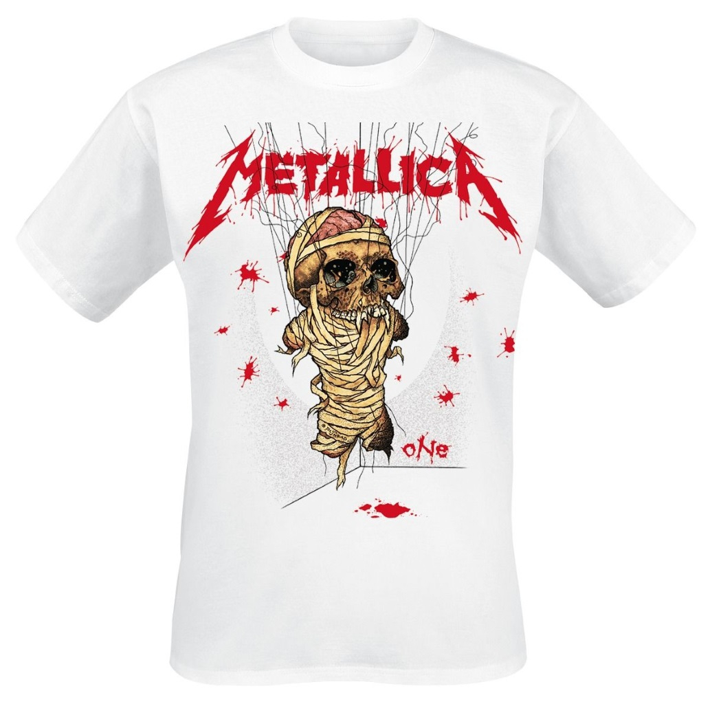 Metallica 'One landmine ' (White) T-Shirt | eBay