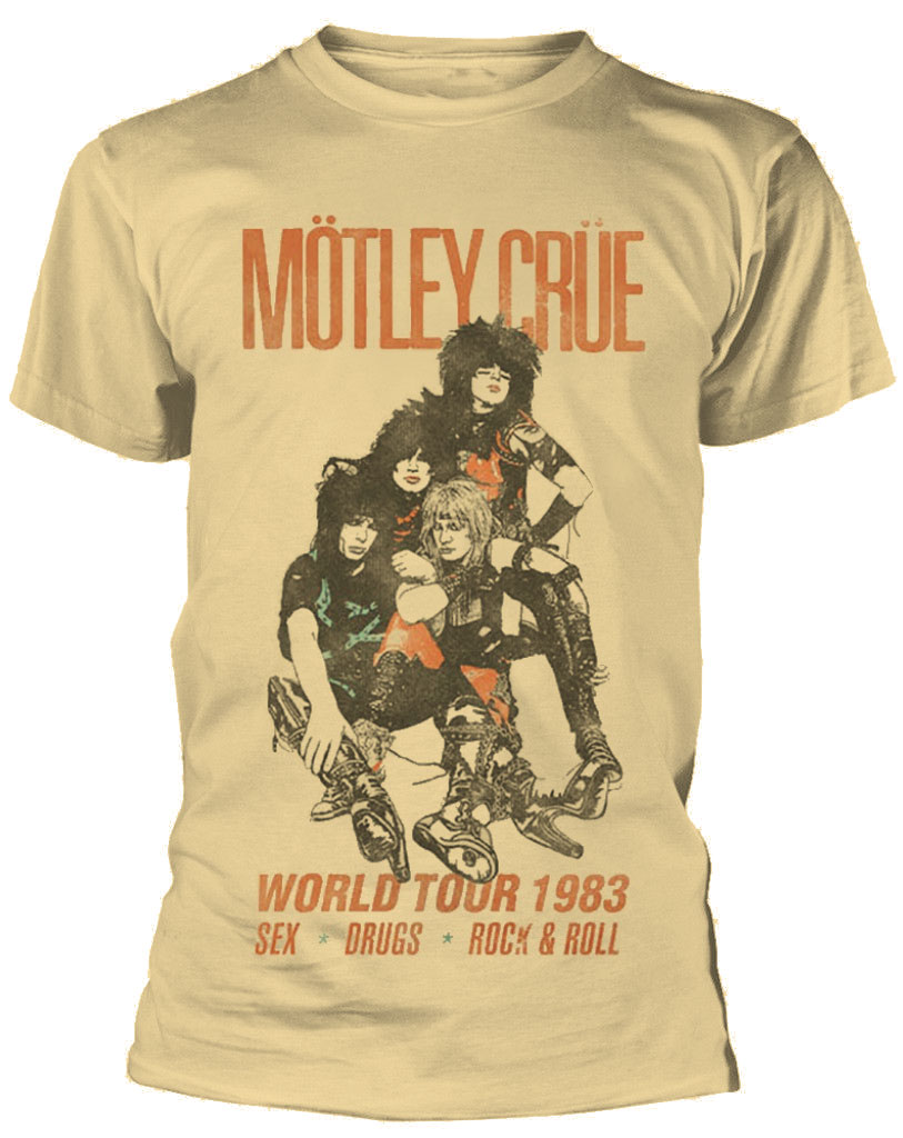 Motley Crue Sex Drugs Rock Roll 83 Tour T-Shirt NEW OFFICIAL | eBay