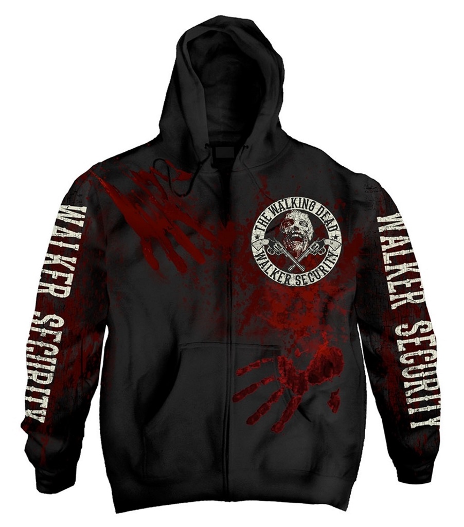 walking dead zip up hoodies