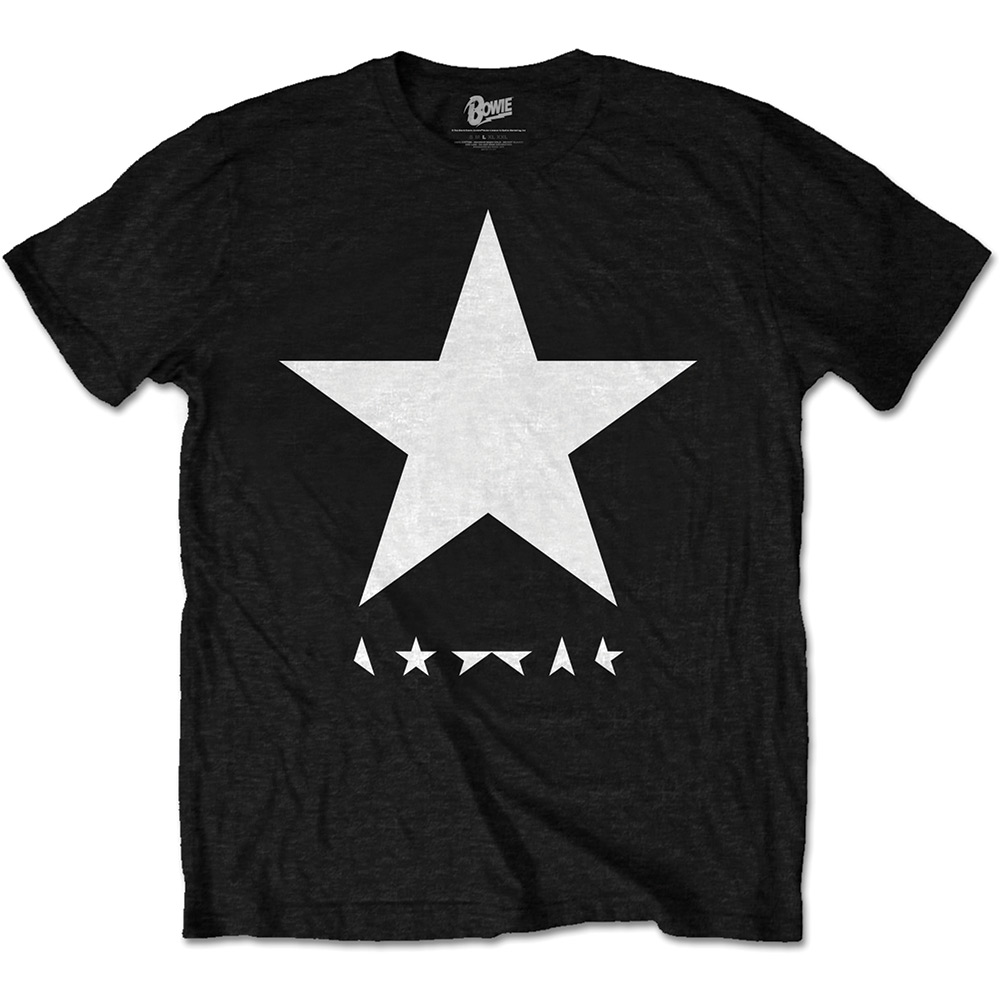 David Bowie /'Blackstar/' Noir sur Blanc T-Shirt
