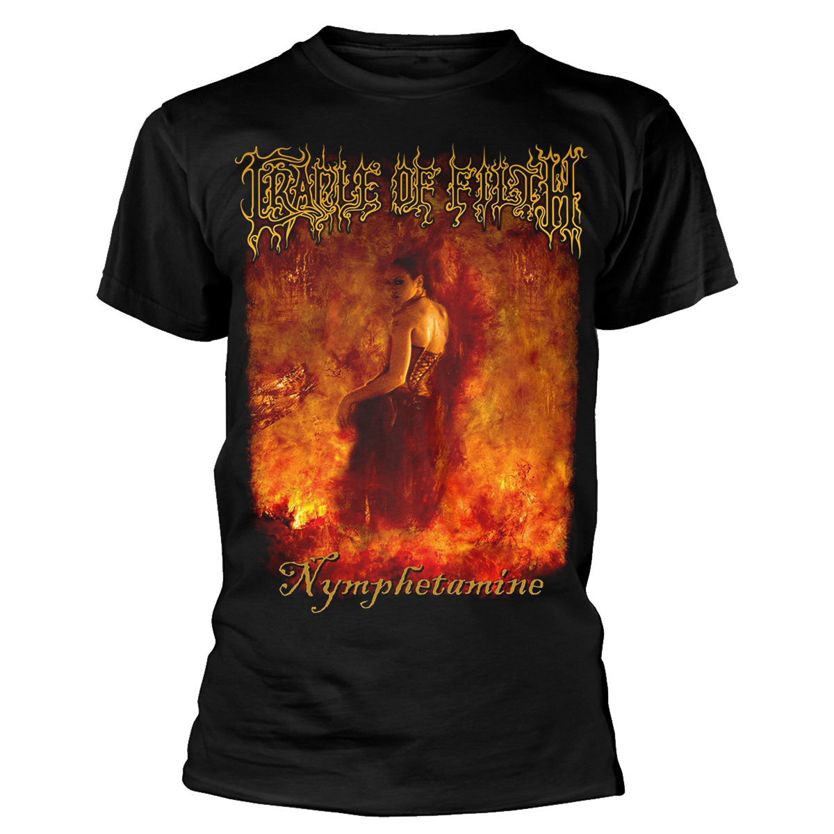 Cradle Of Filth Nymphetamine Album Black T-Shirt NEW OFFICIAL | eBay