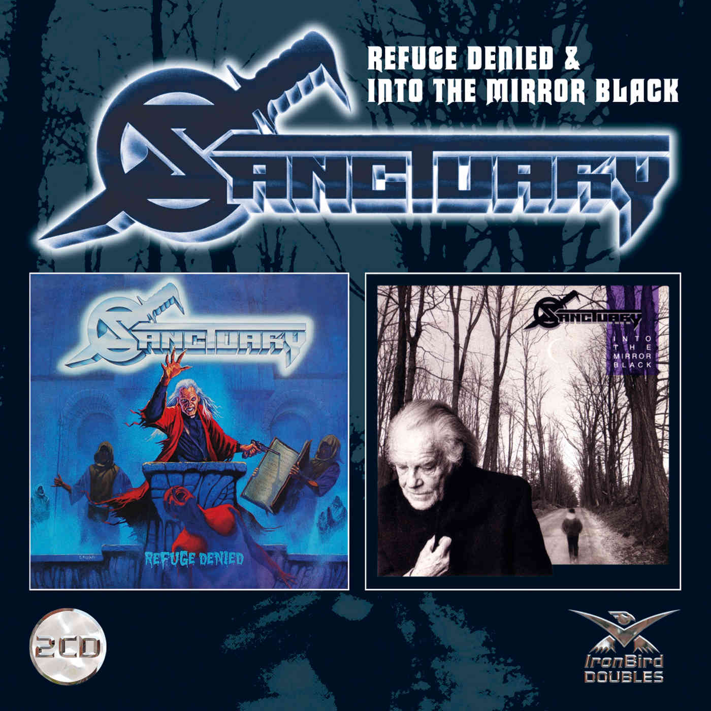 Sanctuary Refuge Denied/Into The Mirror Black 2CD Jewel Case NEW