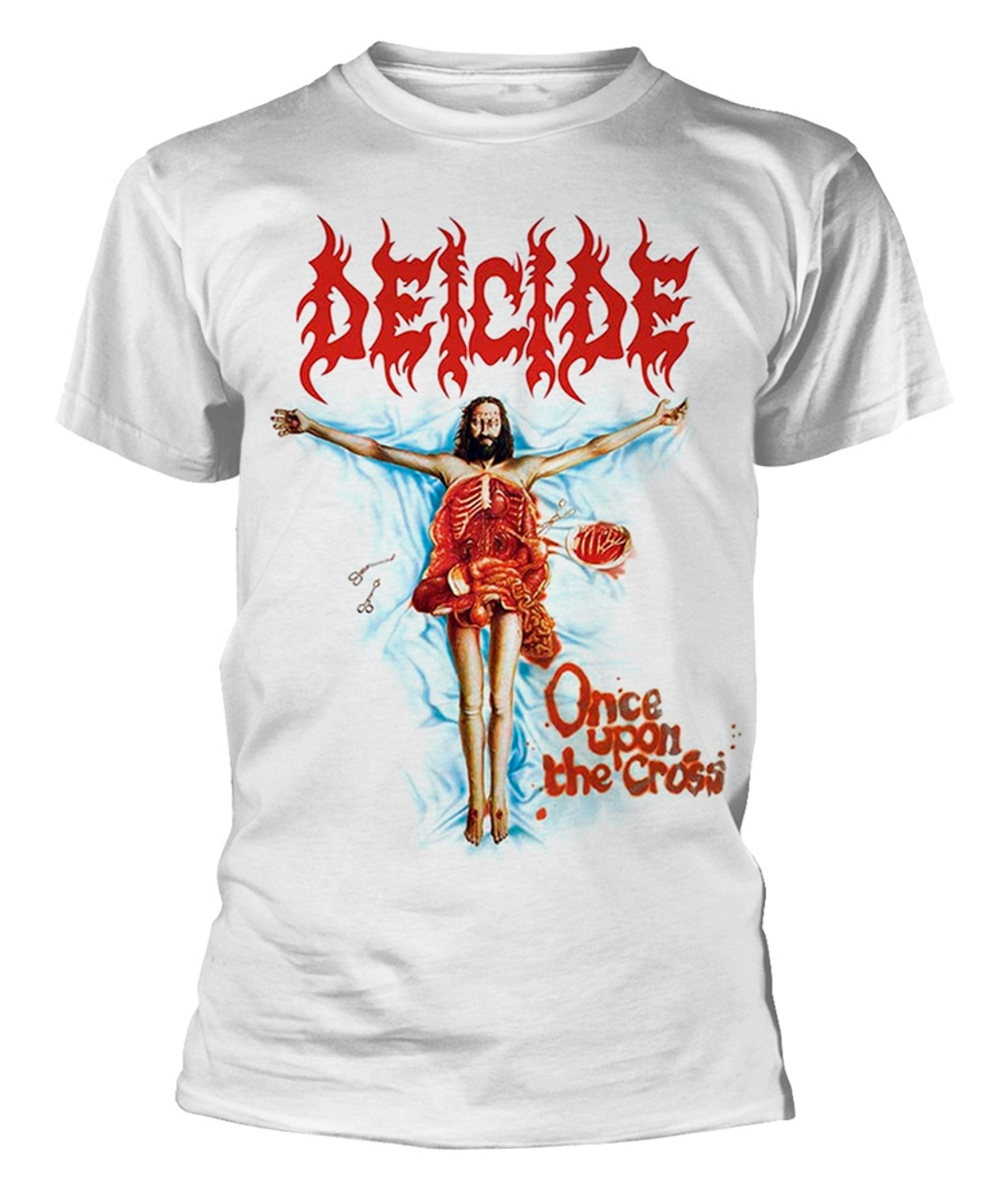 Deicide Once Upon The Cross White T-Shirt NEW OFFICIAL | eBay