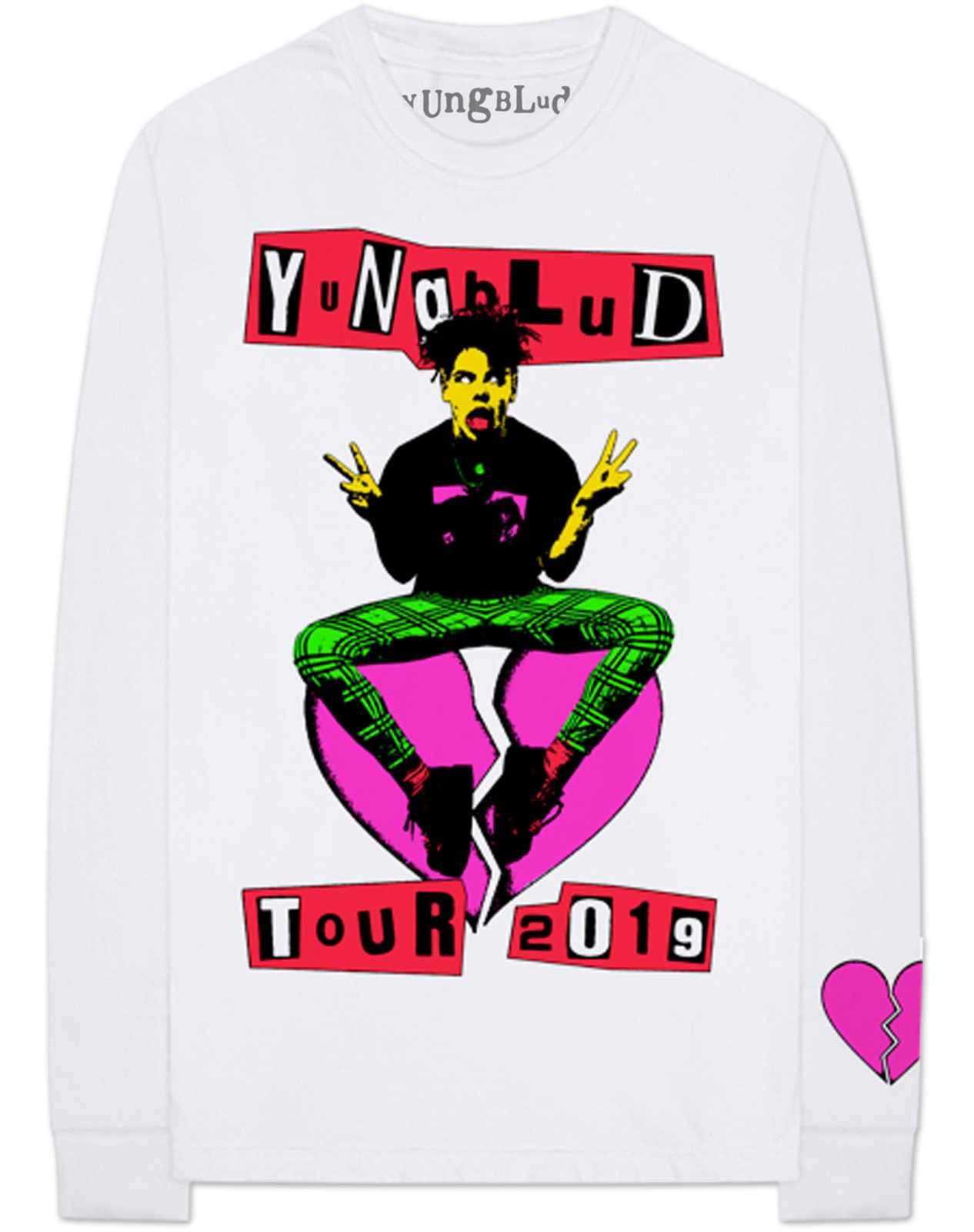 Yungblud Tour 2019 White Long Sleeve Shirt NEW OFFICIAL | eBay