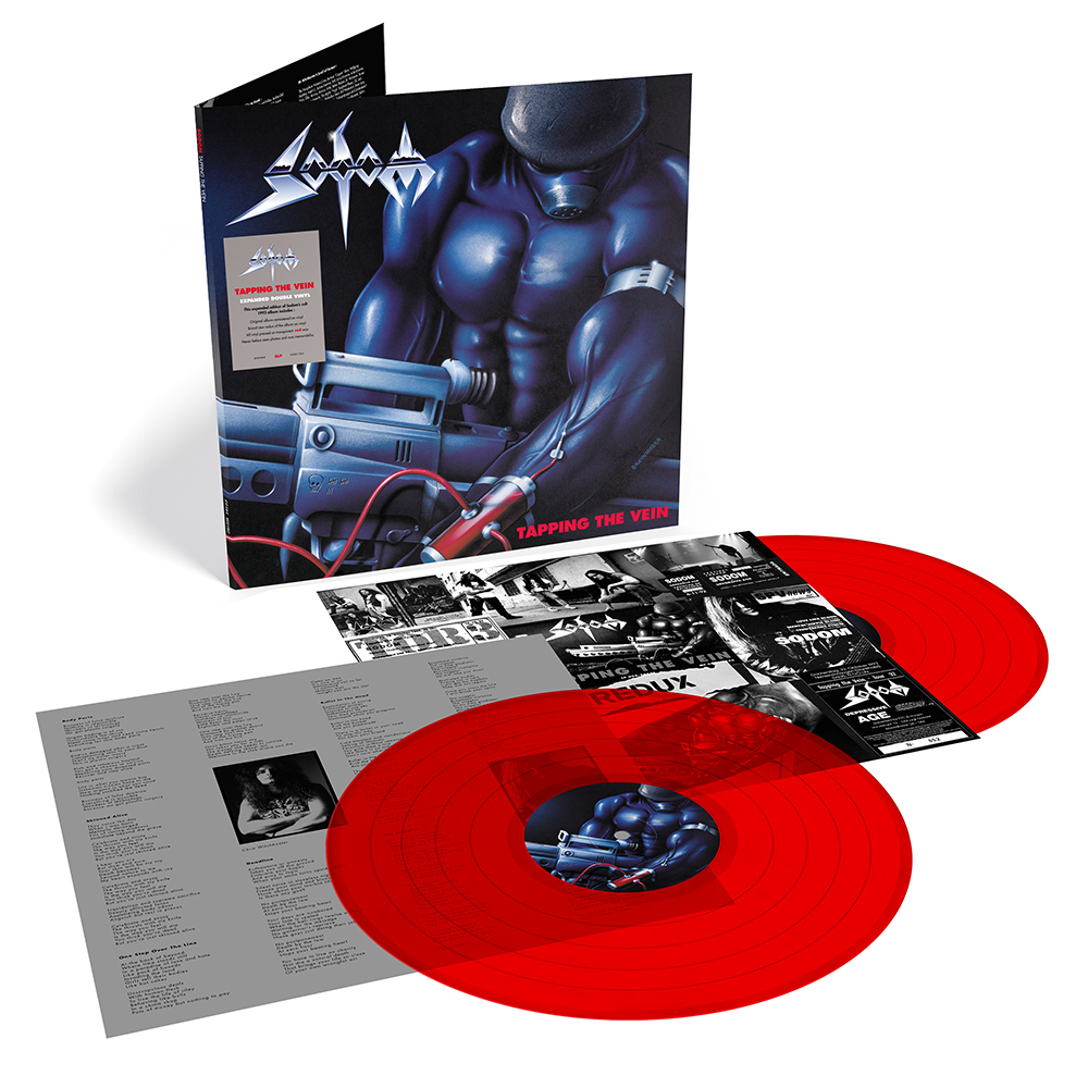 Sodom 'Tapping The Vein' (2024 Remaster) 2LP Red Vinyl NEW SEALED