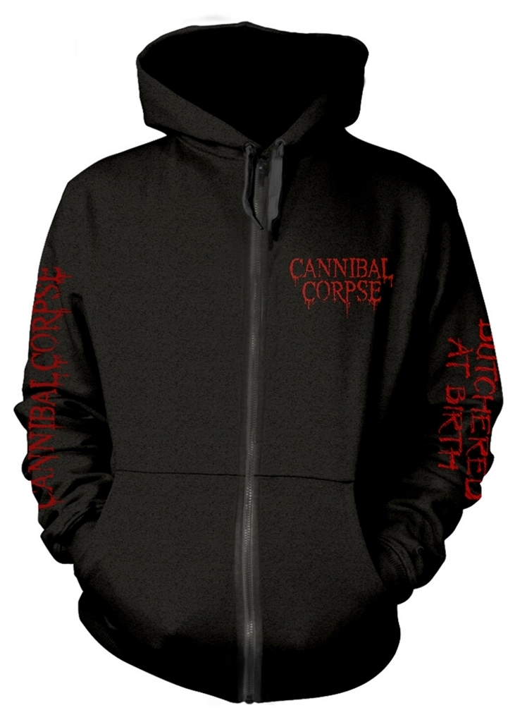 cannibal corpse zip hoodie