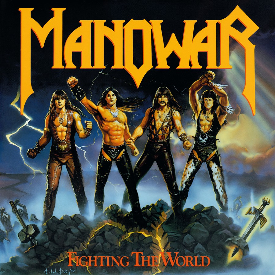 Manowar 'Fighting The World' LP Silver Vinyl - NEW & SEALED | eBay