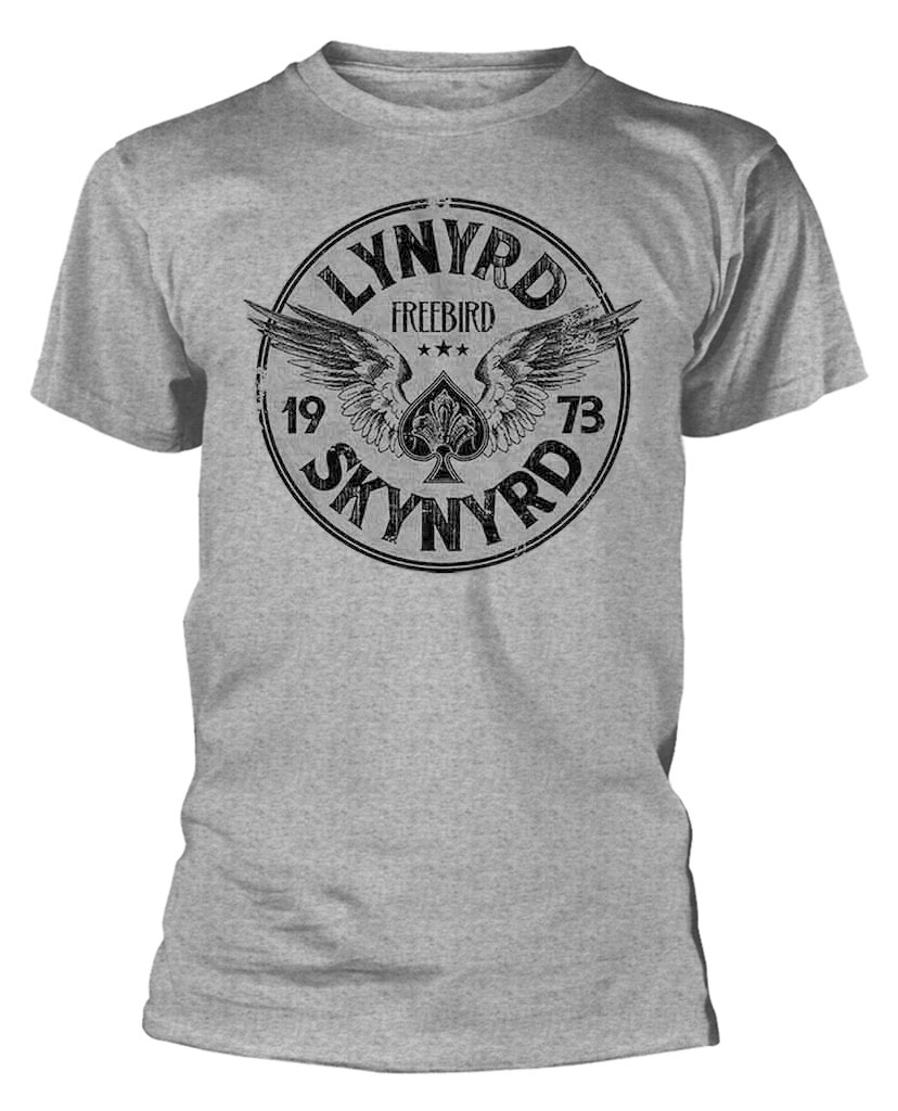 Lynyrd Skynyrd 'Freebird '73 Wings' (Gray) T-Shirt NEW OFFICIAL!