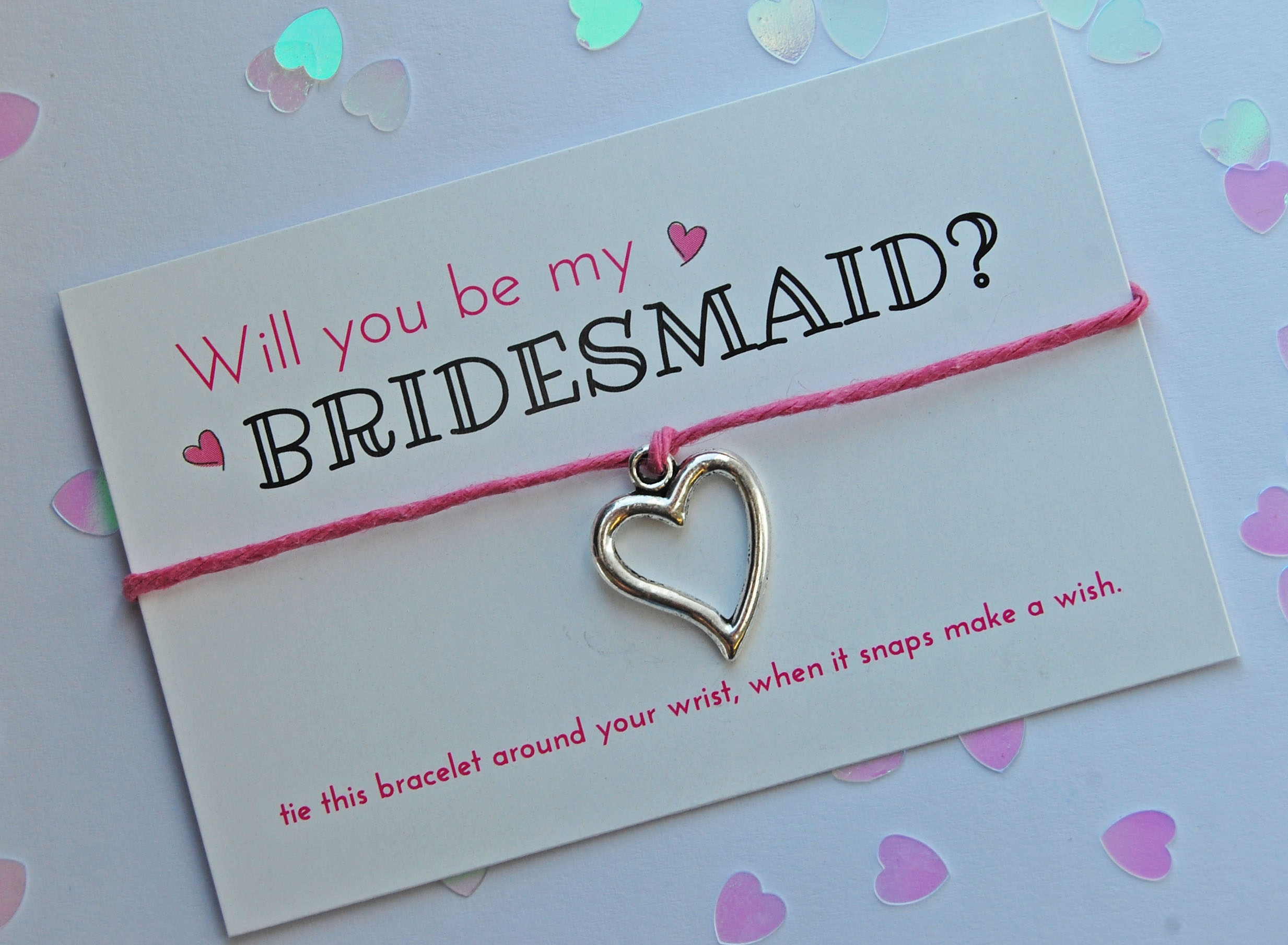 Team Bride Wish Bracelets Purple Heart Charm Bridesmaid Ebay Picture 4 Of 6