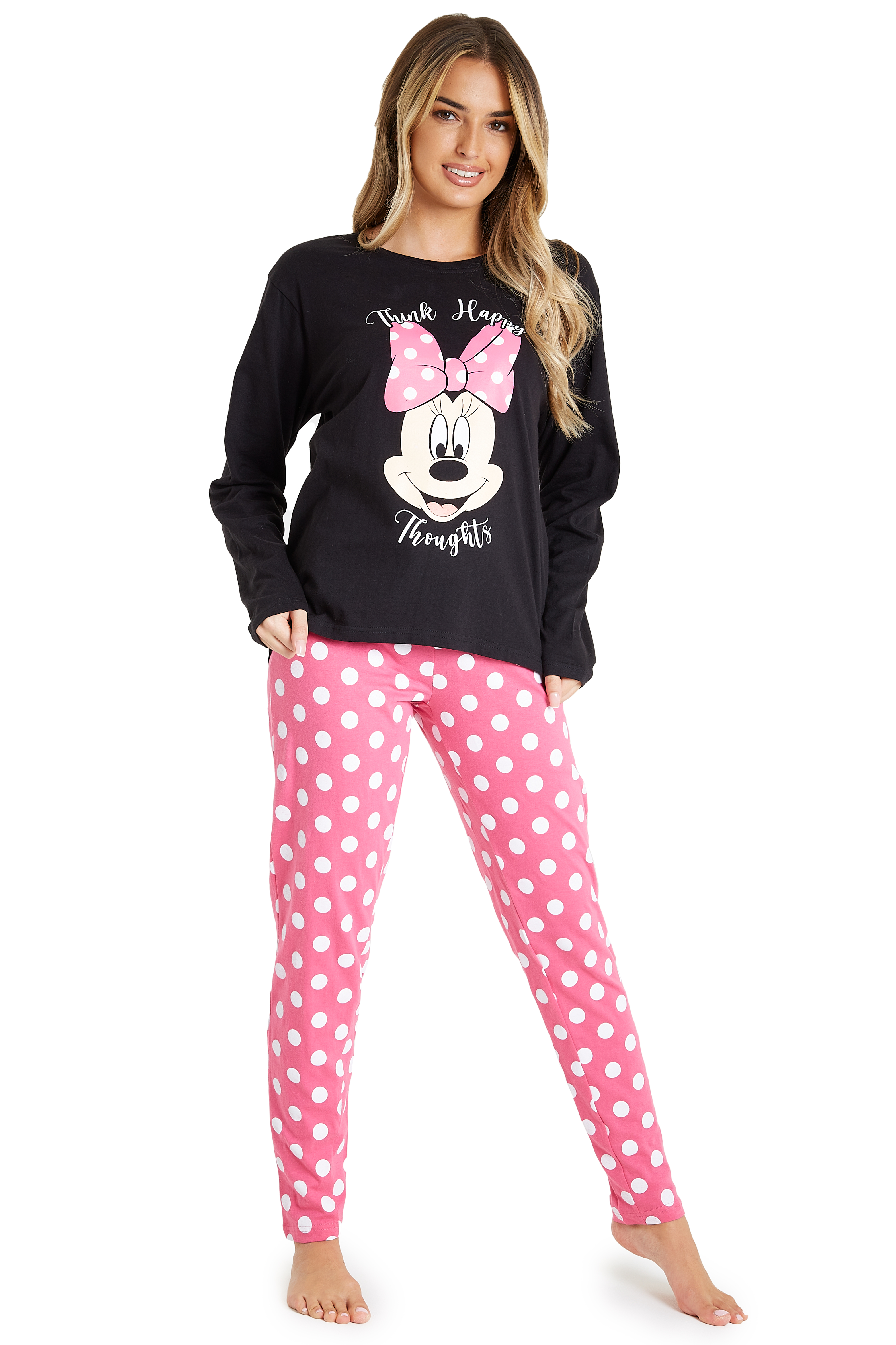 Aftrekken tragedie Kalmte Disney Womens Pyjama Sets, Minnie Mouse Ladies Cotton PJs | eBay