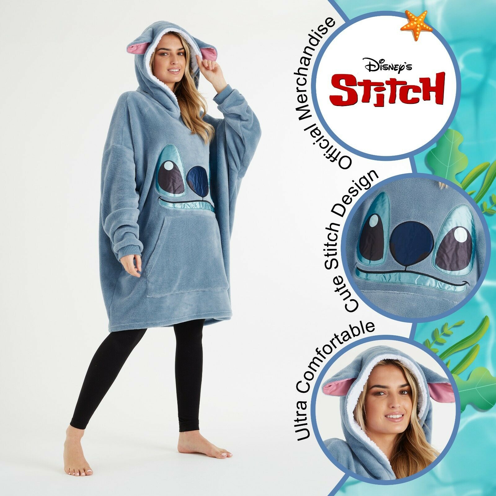 Enfant Garçon Fille Stitch 3D Impression Sweatshirt à Capuche