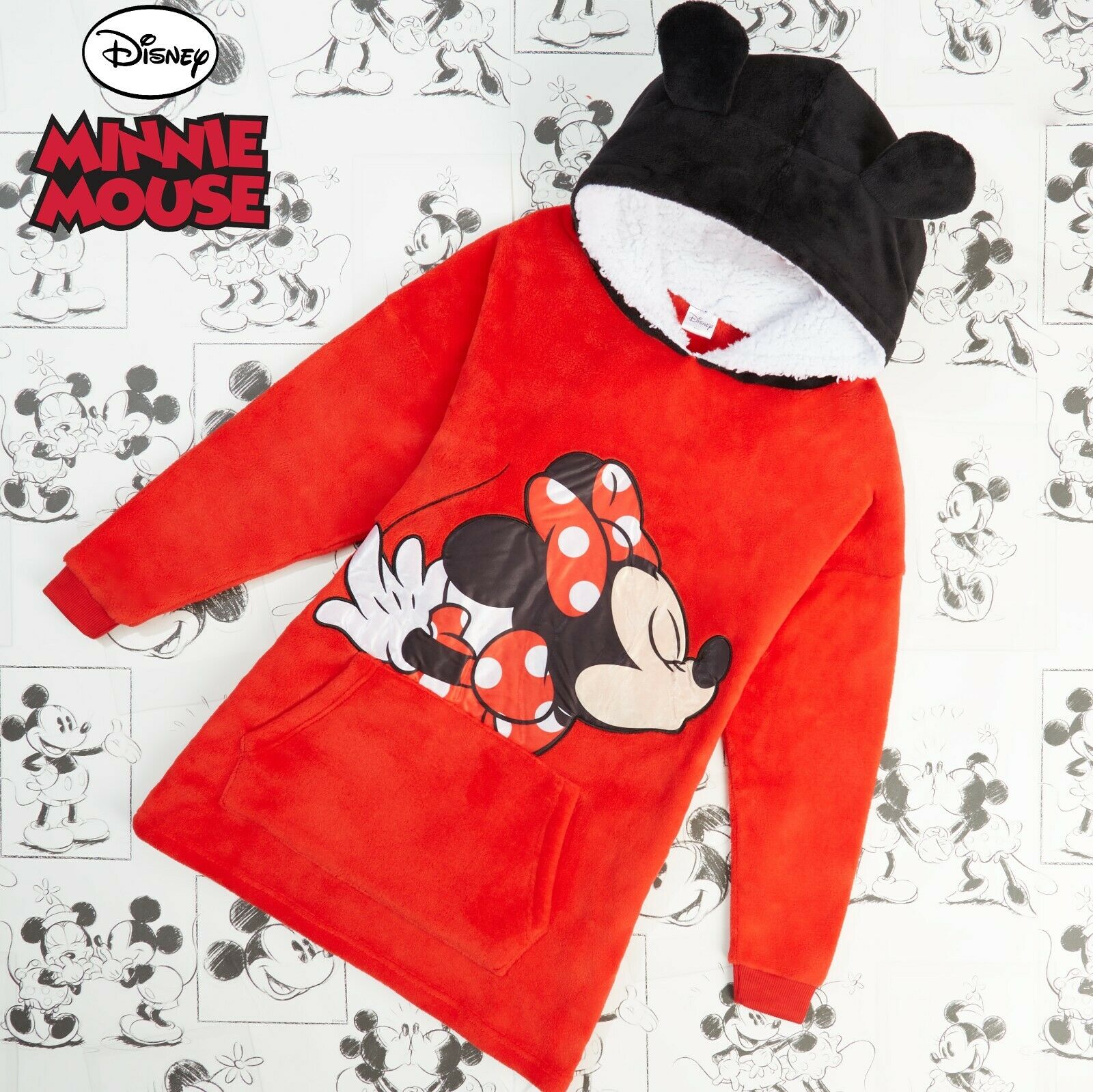 Mickey & Friends Adult Hooded Sleeved Blanket Mickey Mouse