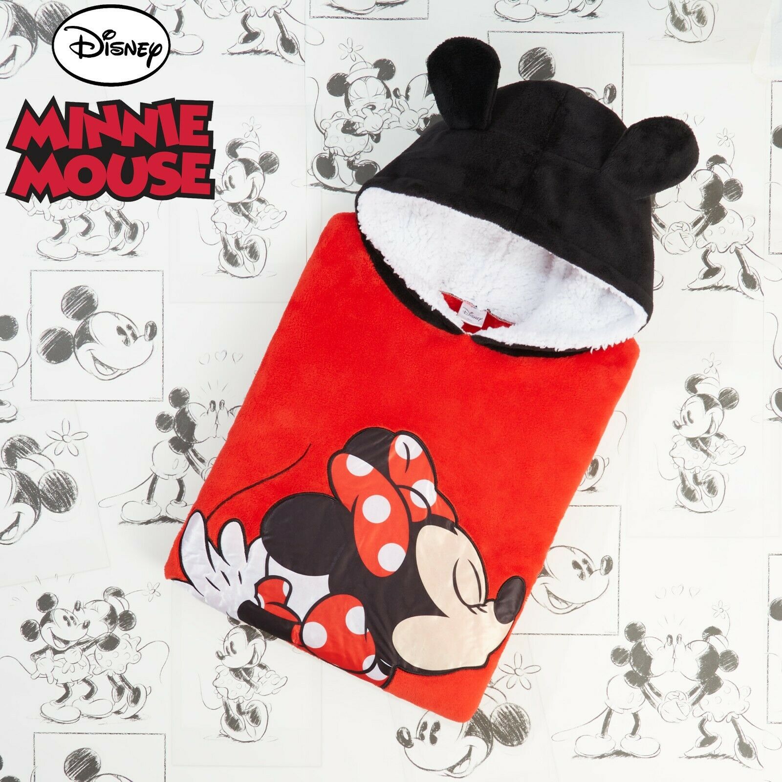 Mickey & Friends Adult Hooded Sleeved Blanket Mickey Mouse