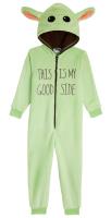 Star Wars Baby Yoda The Mandalorian Fleece All in One Pyjama for Kids Boys Girls - Picture 17 of 25
