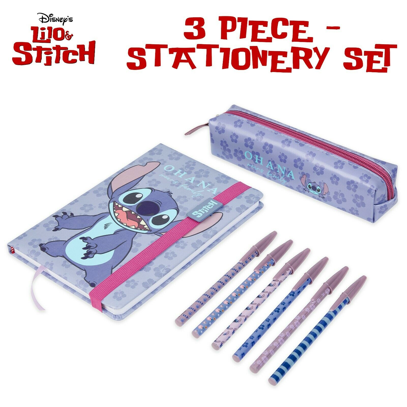 Disney Stitch Stationery Set, Cute School Supplies for Girls, Officially  Licensed Stitch School Supplies Including Stitch Pens, Stitch Notebook