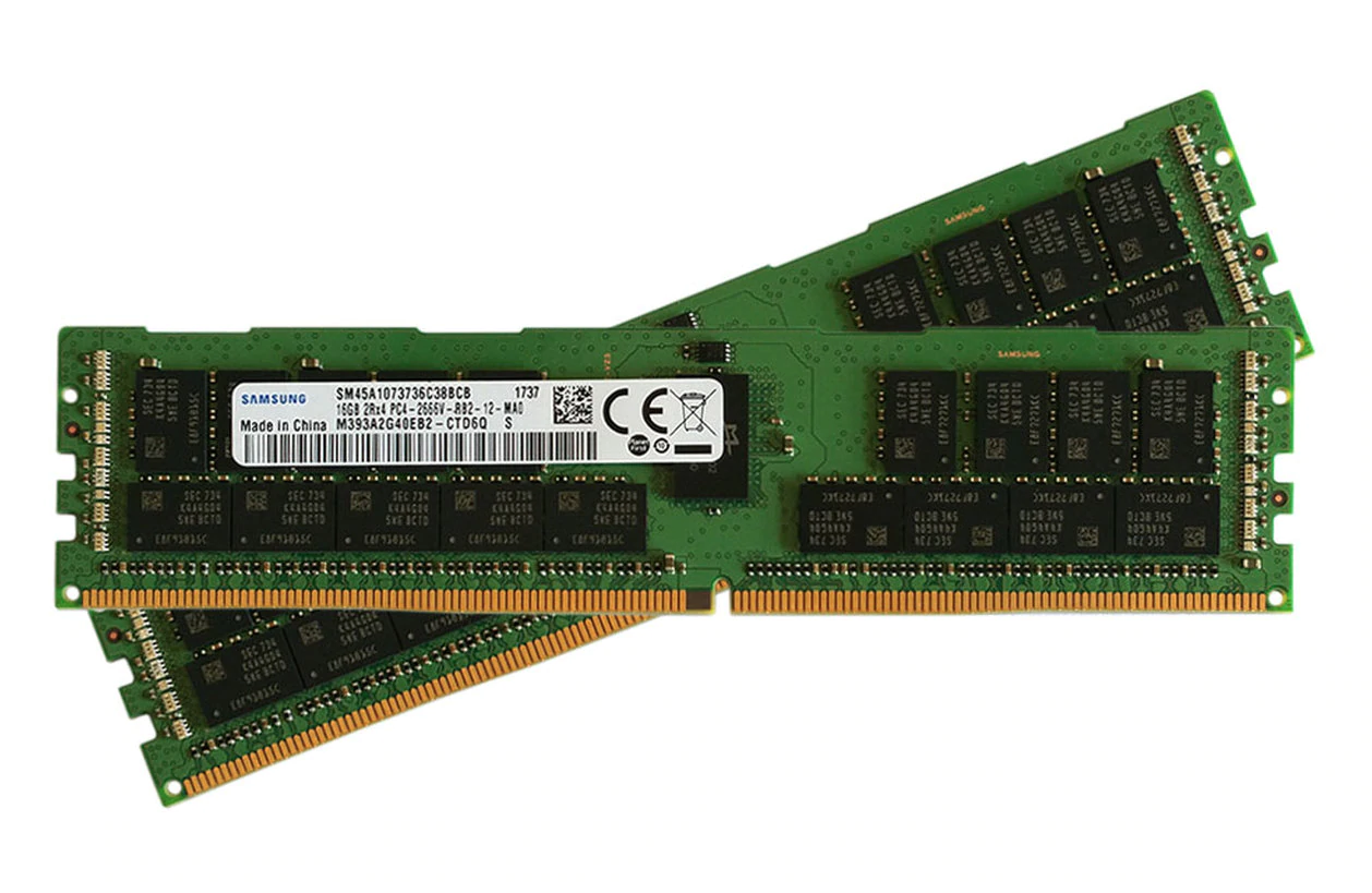 Samsung 32GB Kit (2x 16GB) DDR4-2666 PC4-21300 ECC Registered 288-pin