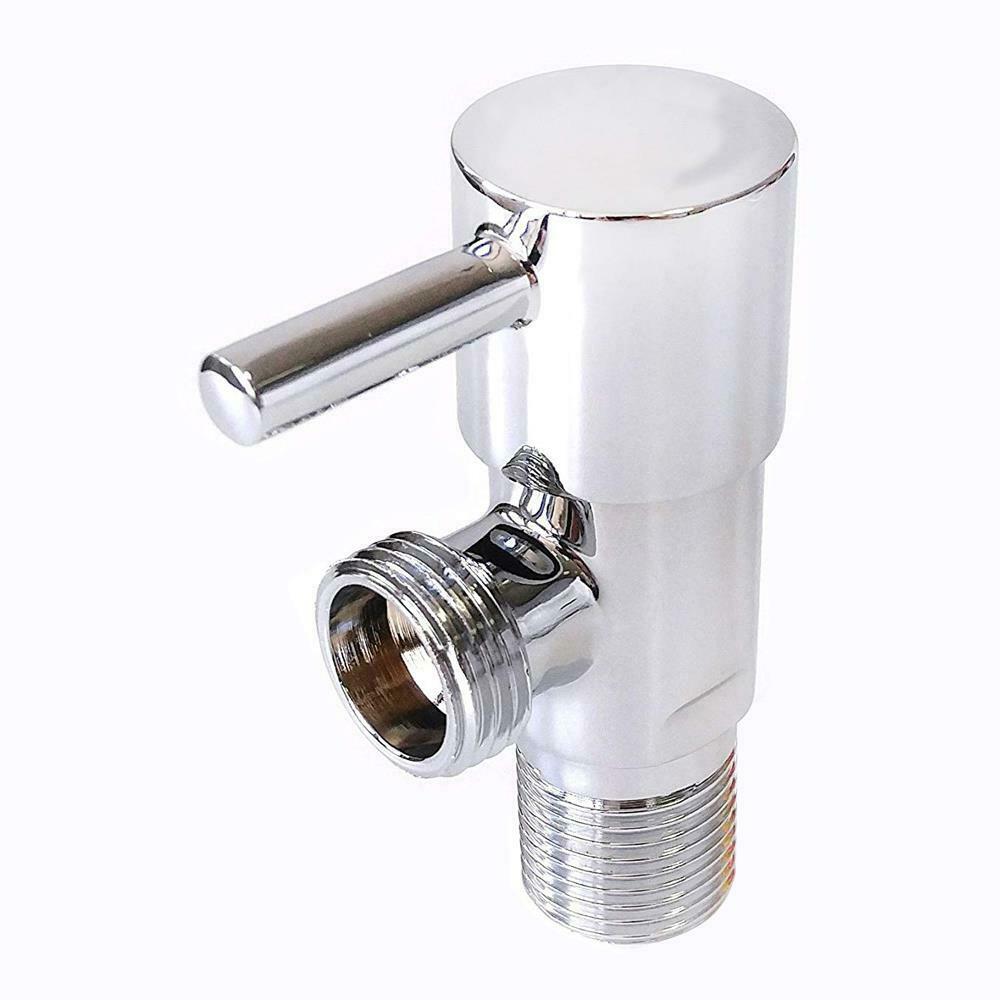 Chrome Brass Isolation ISO Valve for Muslim Douche Bidet Shattaf Spray Kits image 1