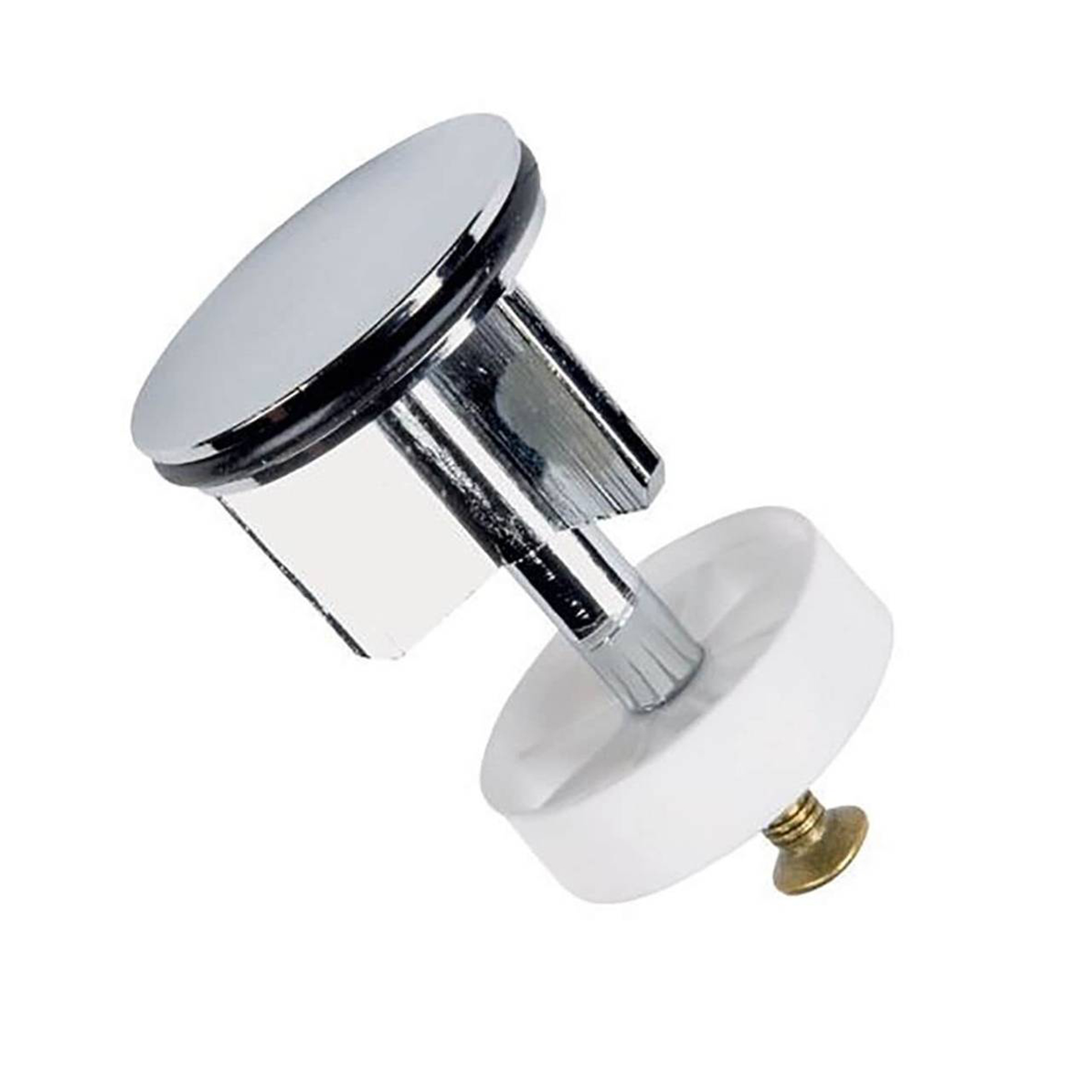 40mm Heavy Chrome Plated Basin Sink Waste Pop Up Plug Replacement Brass Metal UK image 1