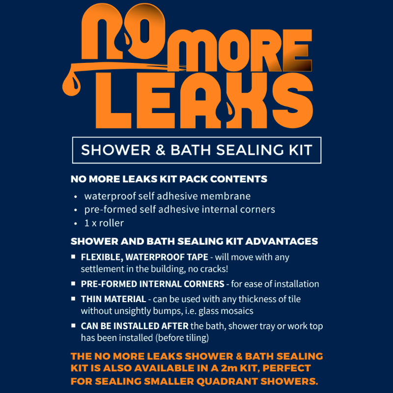 No More Leaks Shower/Bath Sealing Kit - 2 Metre image 5