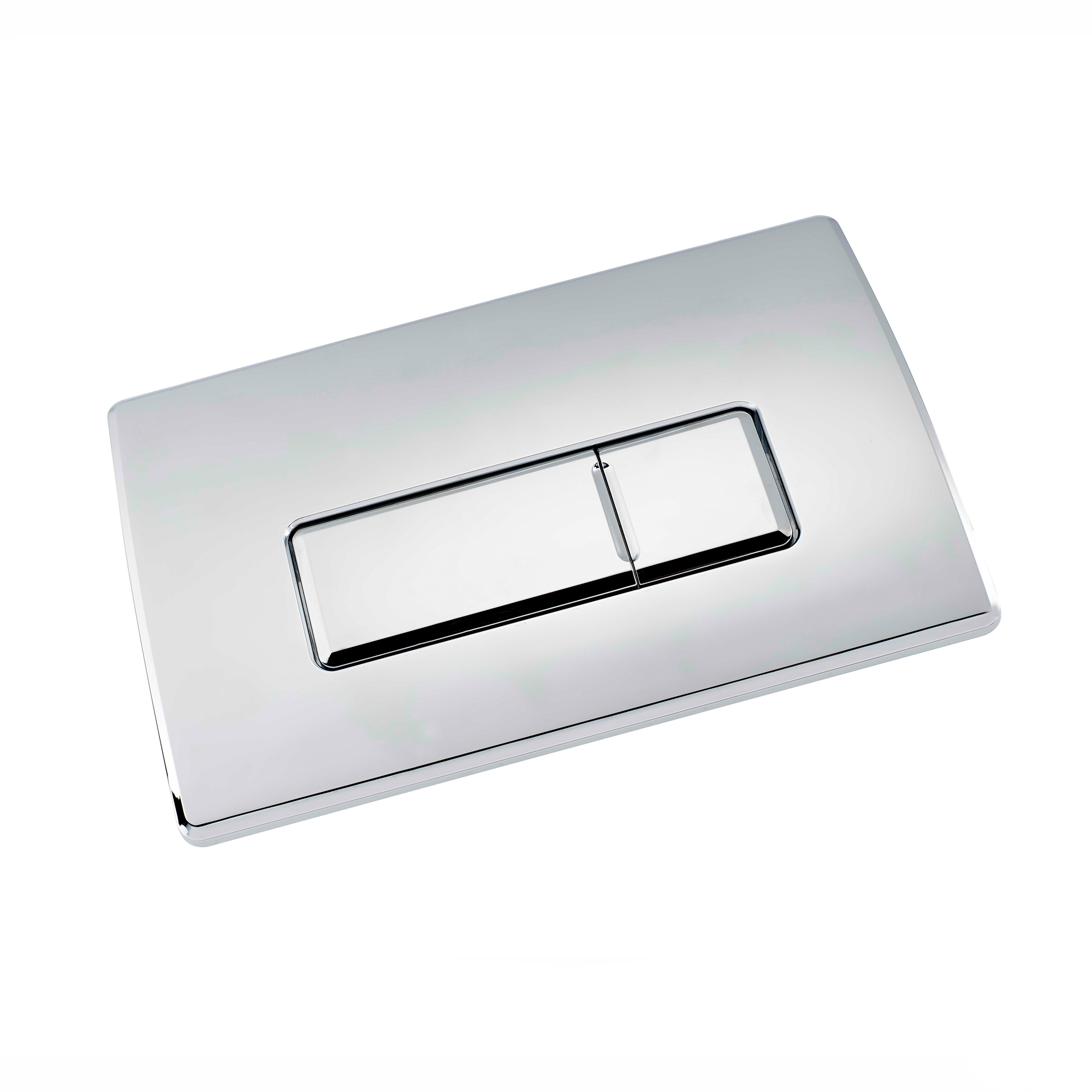 Large Square Pneumatic Air Dual Flush Cistern Plate Chrome Toilet Concealed  image 1