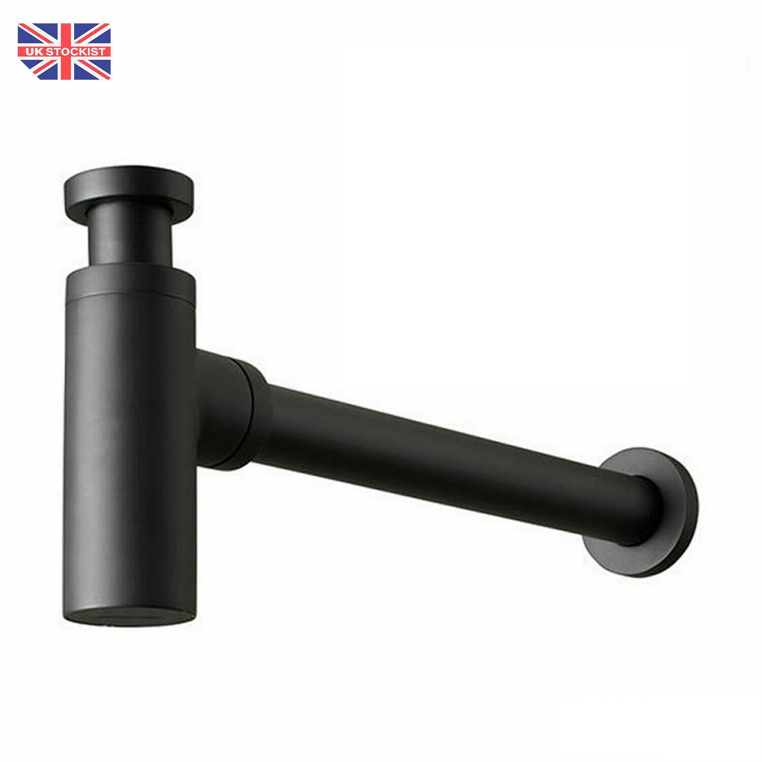 Bottle Trap adjustable including Basin Clicker Waste (UNSLOTTED) Black Modern image 4