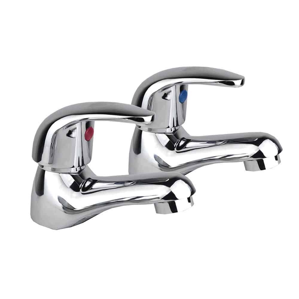 Bathroom Taps Set Modern Mono Basin Sink Mixer Bath Filler Shower Mixer Chrome image 2