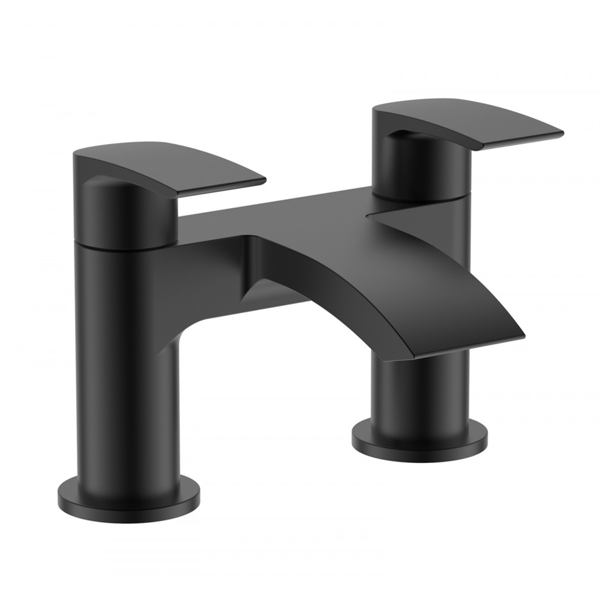 BWE Black Bathroom Faucet Matte Waterfall Sink Farmhouse Bath