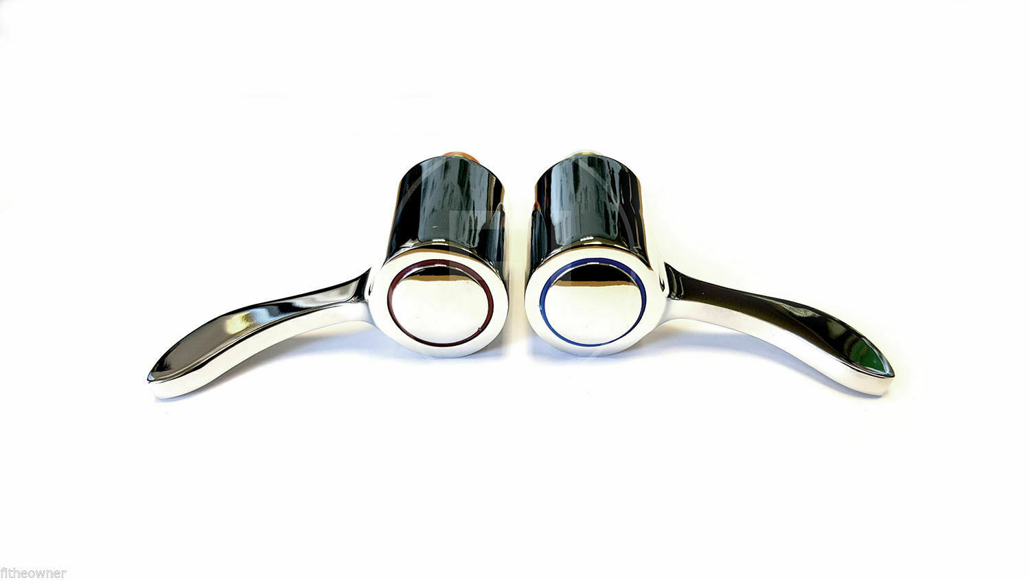 Basin Lever Tap Replacement Heads Handle Conversion Kit - H&C Pair 1/4 Turn TCK3 image 2