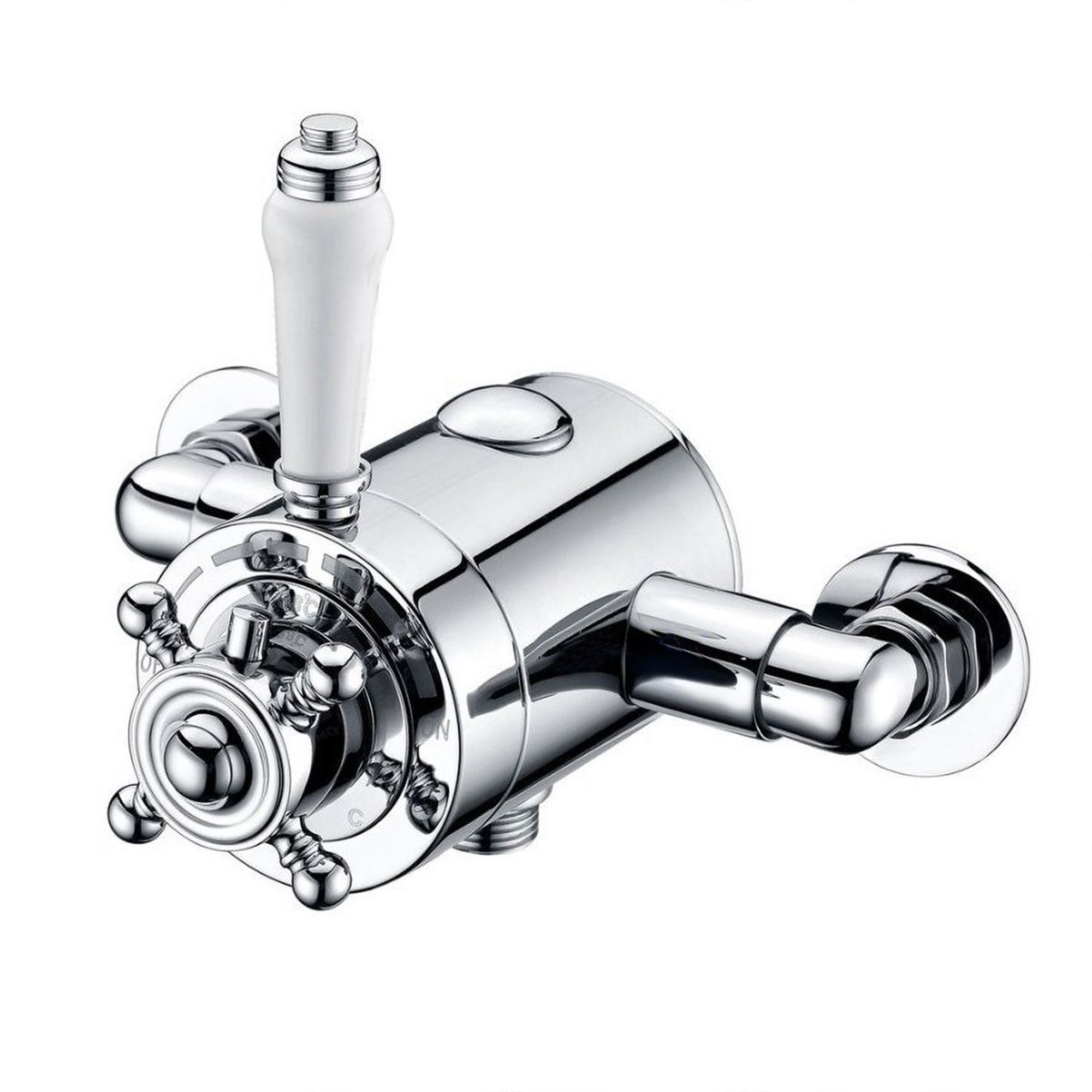 Traditional Thermostatic Shower Valve Adjustable Centres 130 - 150mm image 1