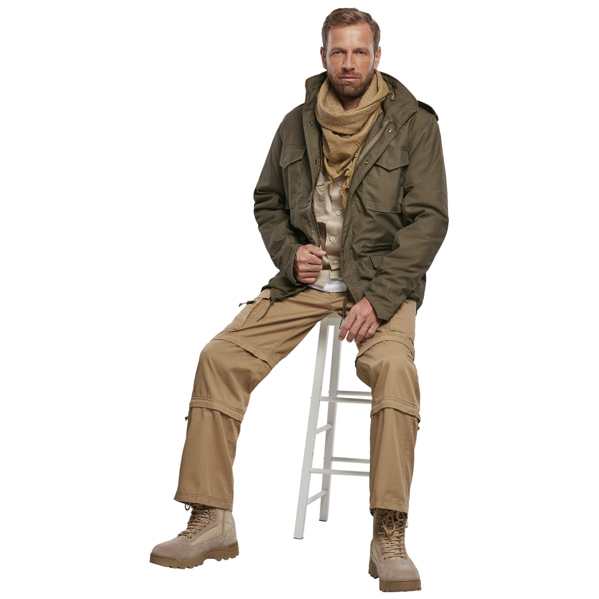 Brandit Mens Classic M65 Field Jacket Removable Quilted Liner Military Army Coat - Picture 13 of 19