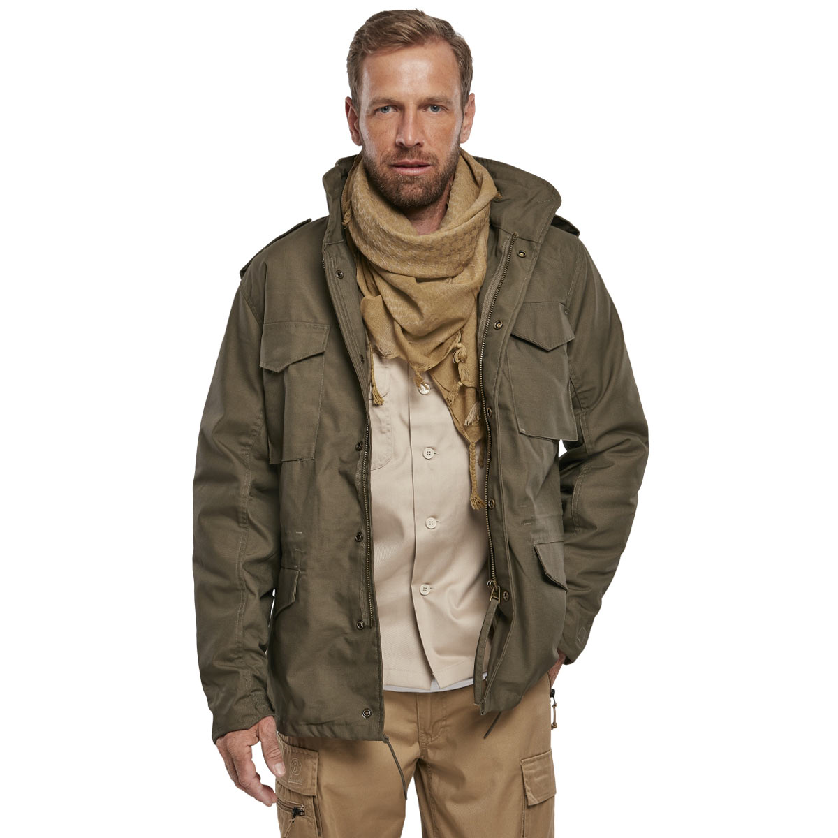Brandit Mens Classic M65 Field Jacket Removable Quilted Liner Military Army Coat - Picture 10 of 19