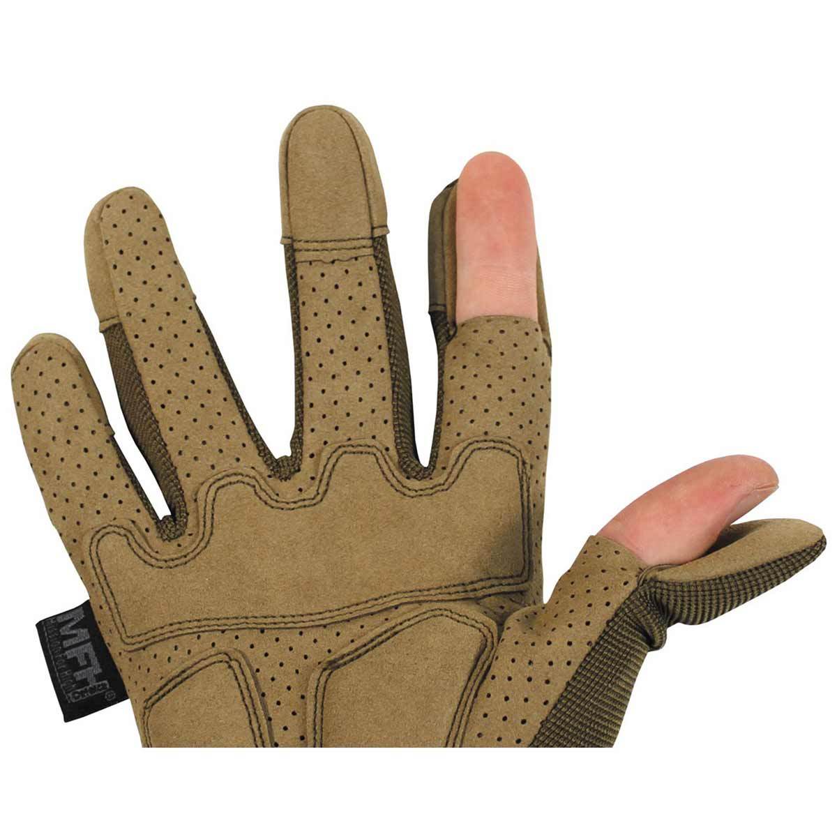 Mens MFH Action Tactical Gloves Shooting Airsoft Paintball Knuckle ...