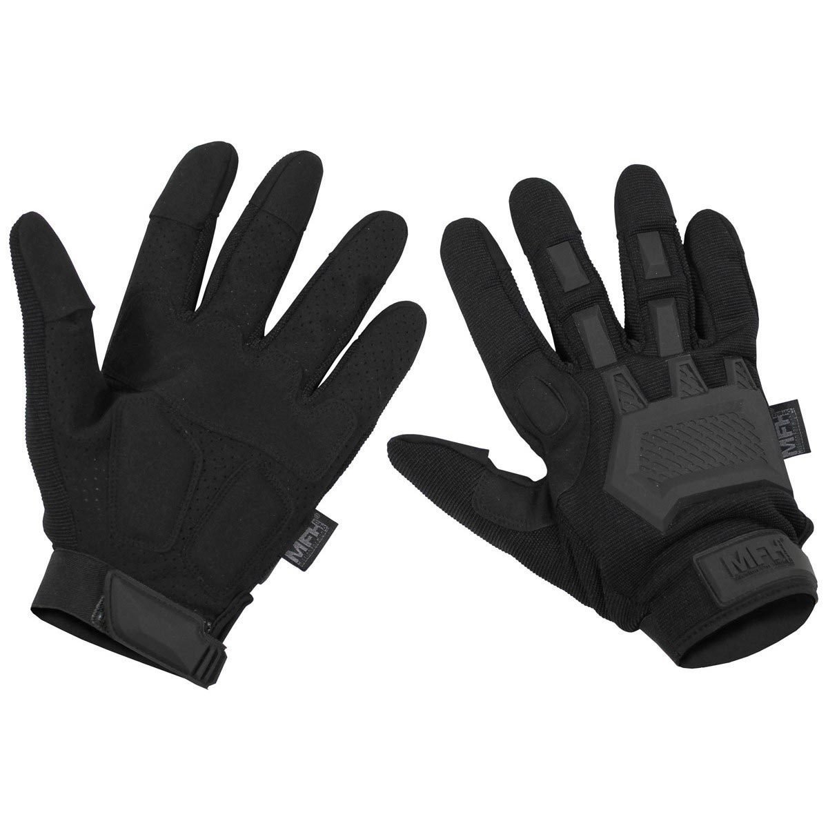 Mens MFH Action Tactical Gloves Shooting Airsoft Paintball Knuckle Protection - Picture 2 of 7