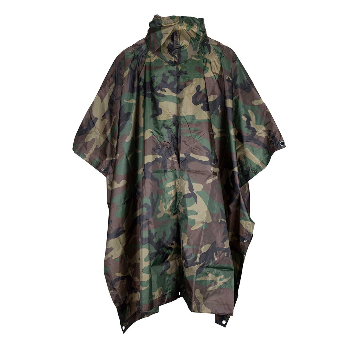 Waterproof Hooded Poncho Ripstop Military Army Camping Hiking Festival ...